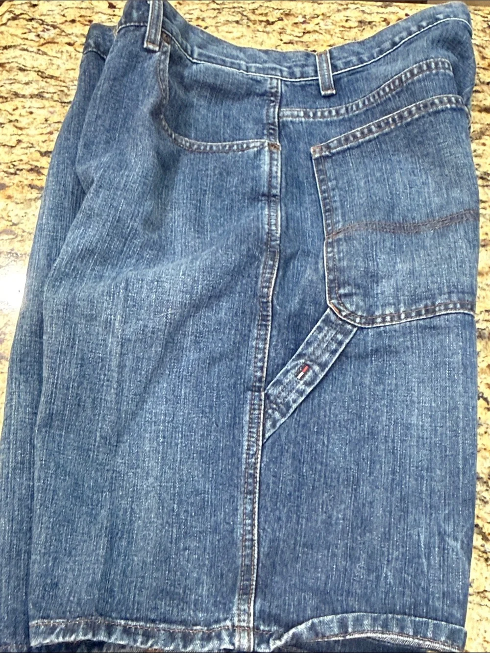 Tommy Hilfiger Men's Dark Blue Denim Jean Shorts